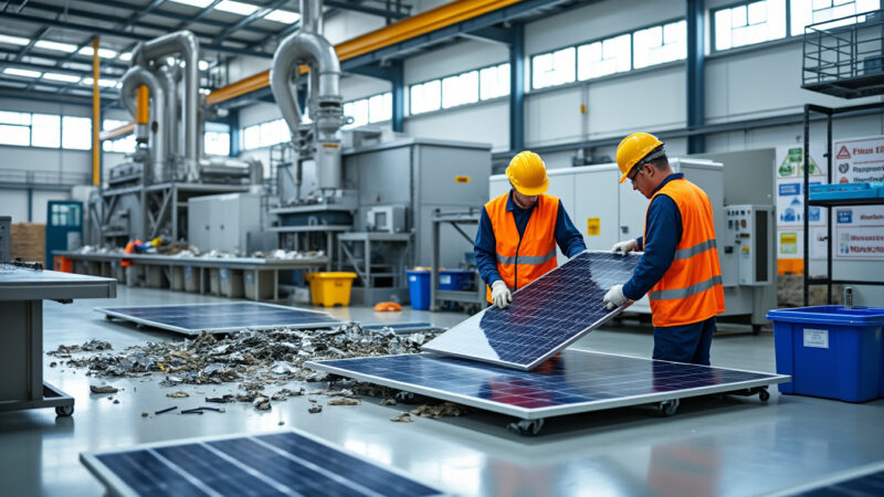 Comment recycler efficacement d’anciens panneaux photovoltaïques ?