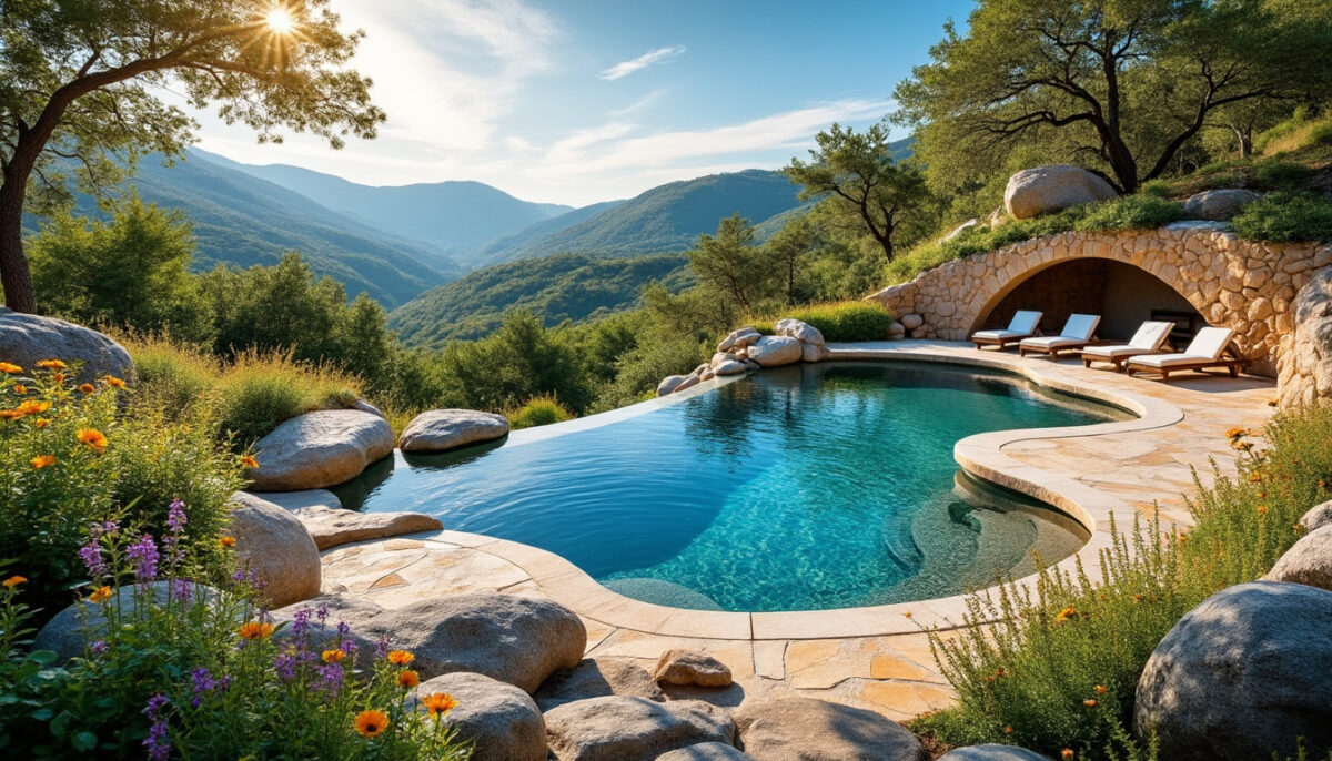 découvrez comment concevoir une piscine en pierre naturelle pour harmoniser parfaitement votre espace extérieur. alliez esthétisme et fonctionnalité grâce à nos conseils d'intégration paysagère. transformez votre jardin en un véritable havre de paix.