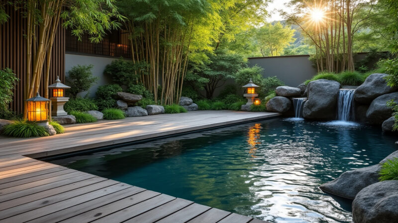 Construire une piscine en bois immergé : une tendance venue du Japon