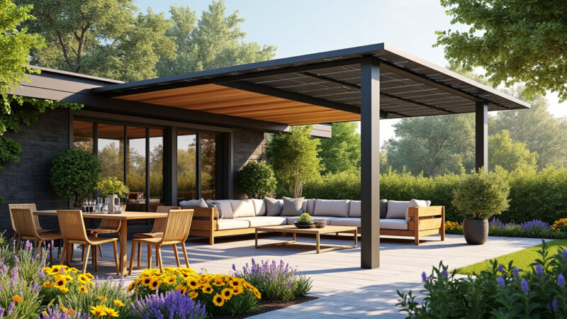 Intégrer des panneaux solaires dans une pergola : une solution d’ombre et d’énergie