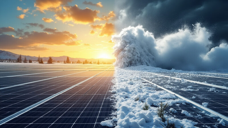 L’effet des conditions climatiques extrêmes sur le rendement des panneaux solaires