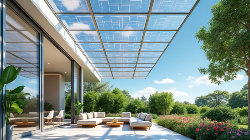 Les panneaux solaires translucides : une révolution pour les vérandas et baies vitrées