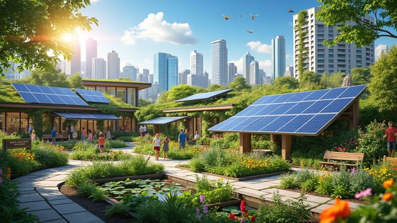 L’impact des panneaux solaires sur la biodiversité et le réchauffement urbain