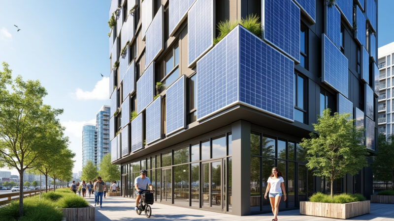 Panneaux photovoltaïques sur les façades verticales : une solution adaptée aux petits espaces