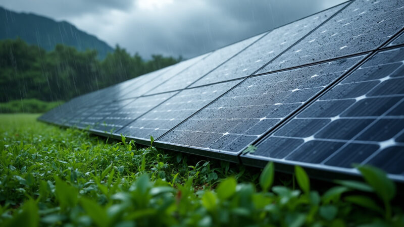 Pourquoi certains panneaux solaires continuent de produire même sous la pluie ?