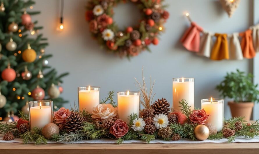 Décoration saisonnière durable avec objets réutilisables